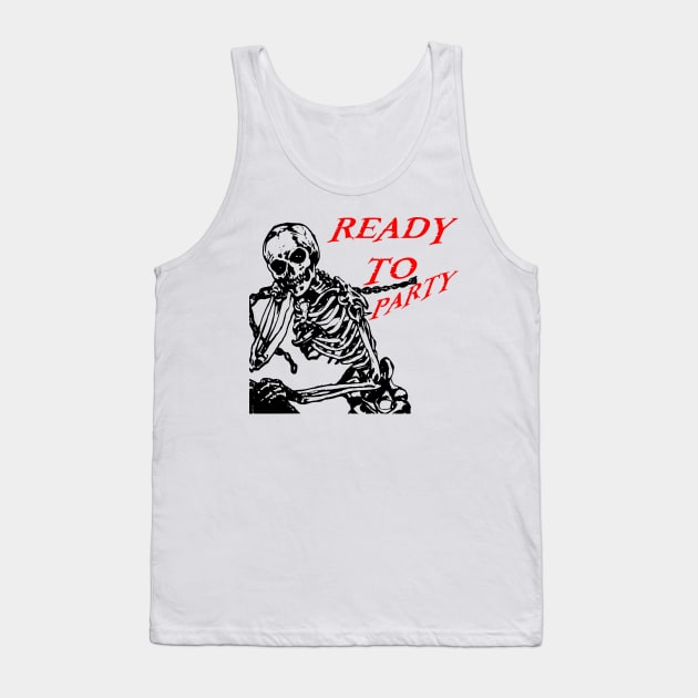 Funny Party Time T-Shirt Tank Top by Stasia